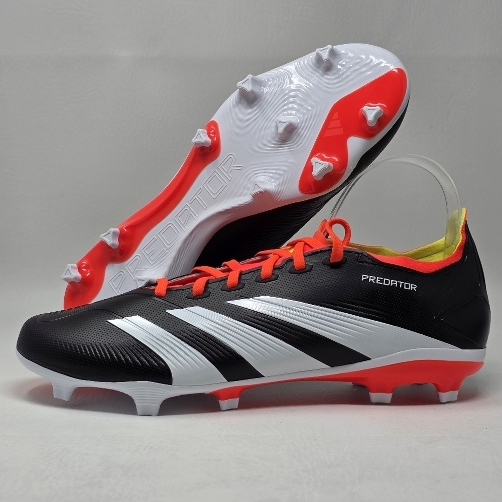 Adidas Predator League FG Soccer Cleats Lace Up Low Top Shoes Black Size 9.5 New